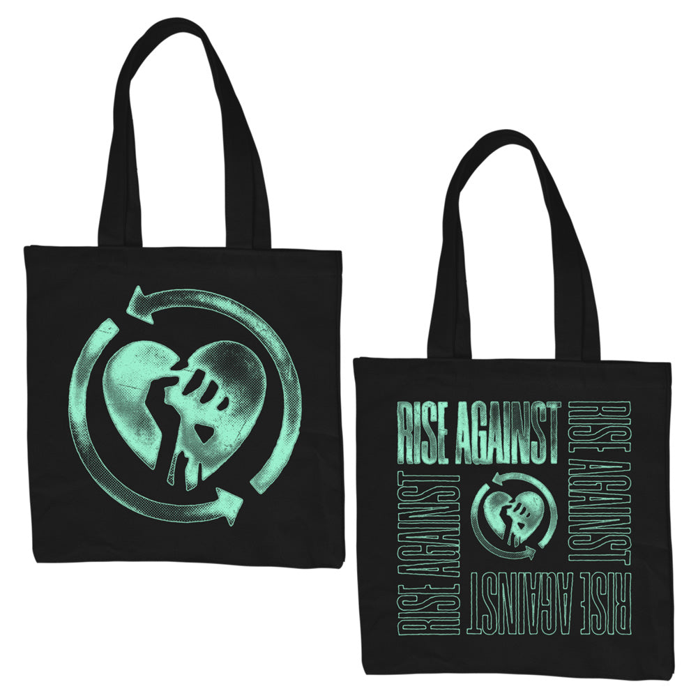 Rise Against (Heart Fist Fade) Tote Bag
