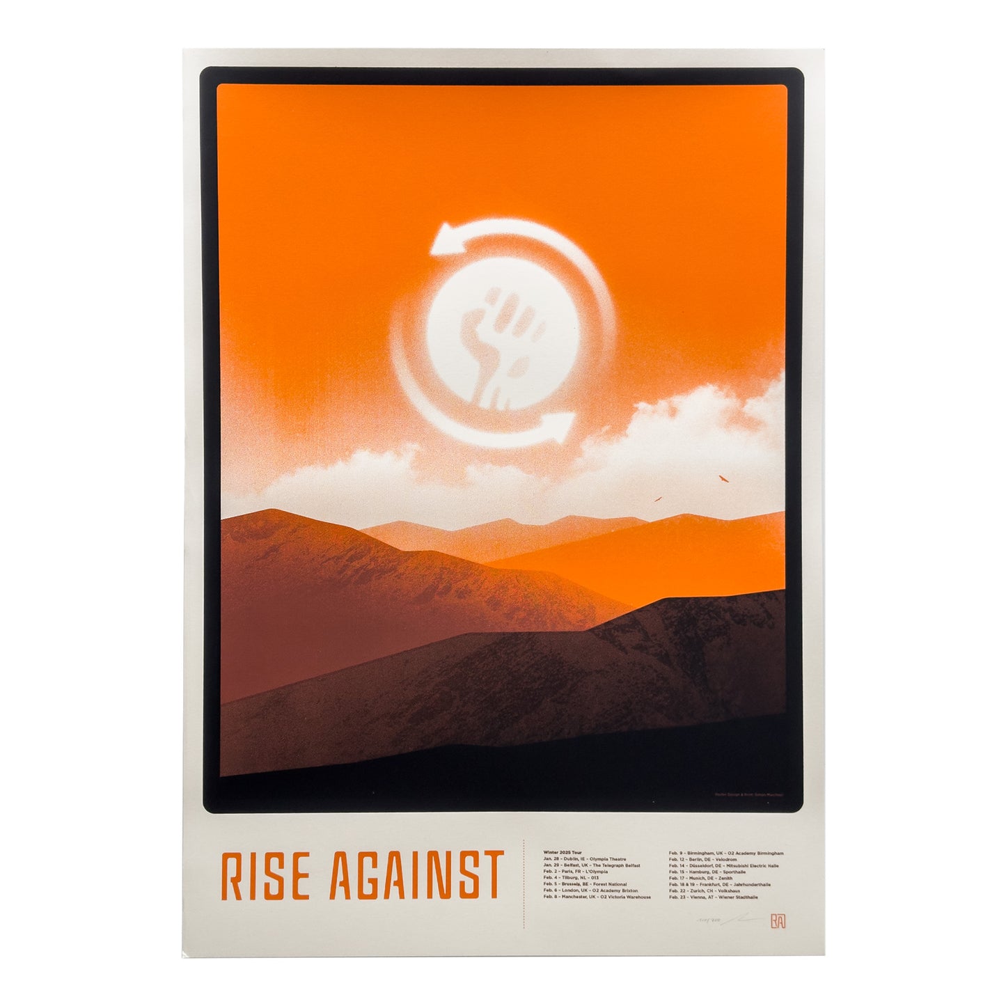 Rise Against (EU UK Tour 2025) Poster