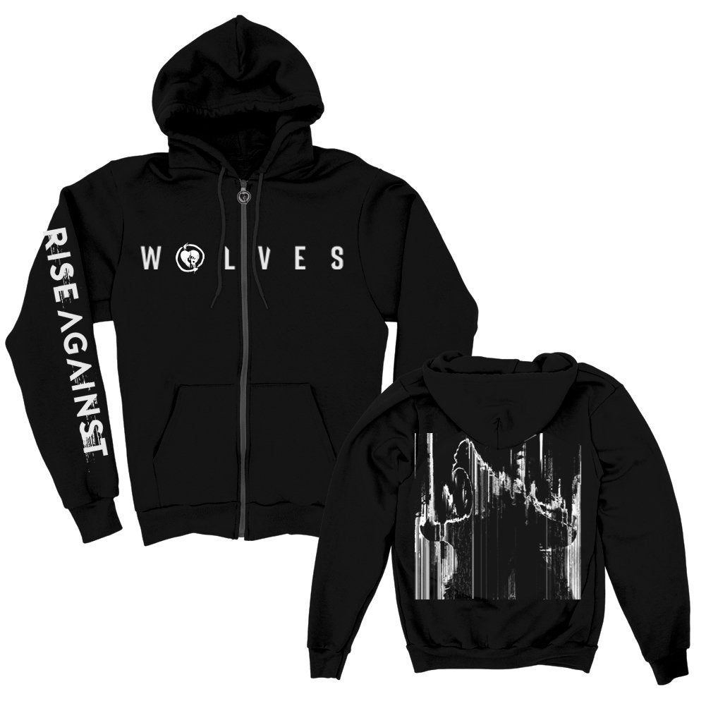 Rise Against (Static Wolf) Zip Hood