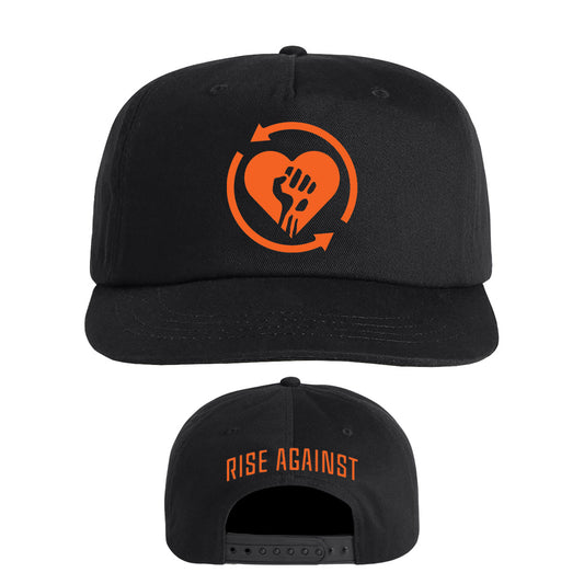 Orange Heart Fist Logo | Snapback Cap
